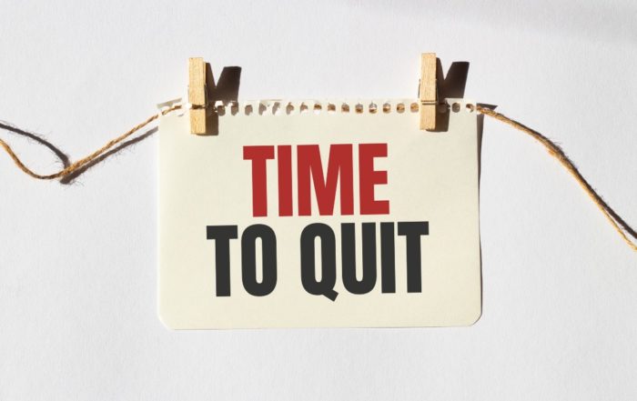 To Quit Or Not To Quit? That Is The Question