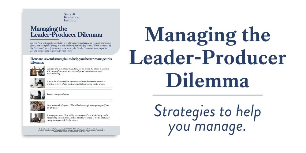 Managing the Lead-Producer Dilemma - Strategies to help you manage